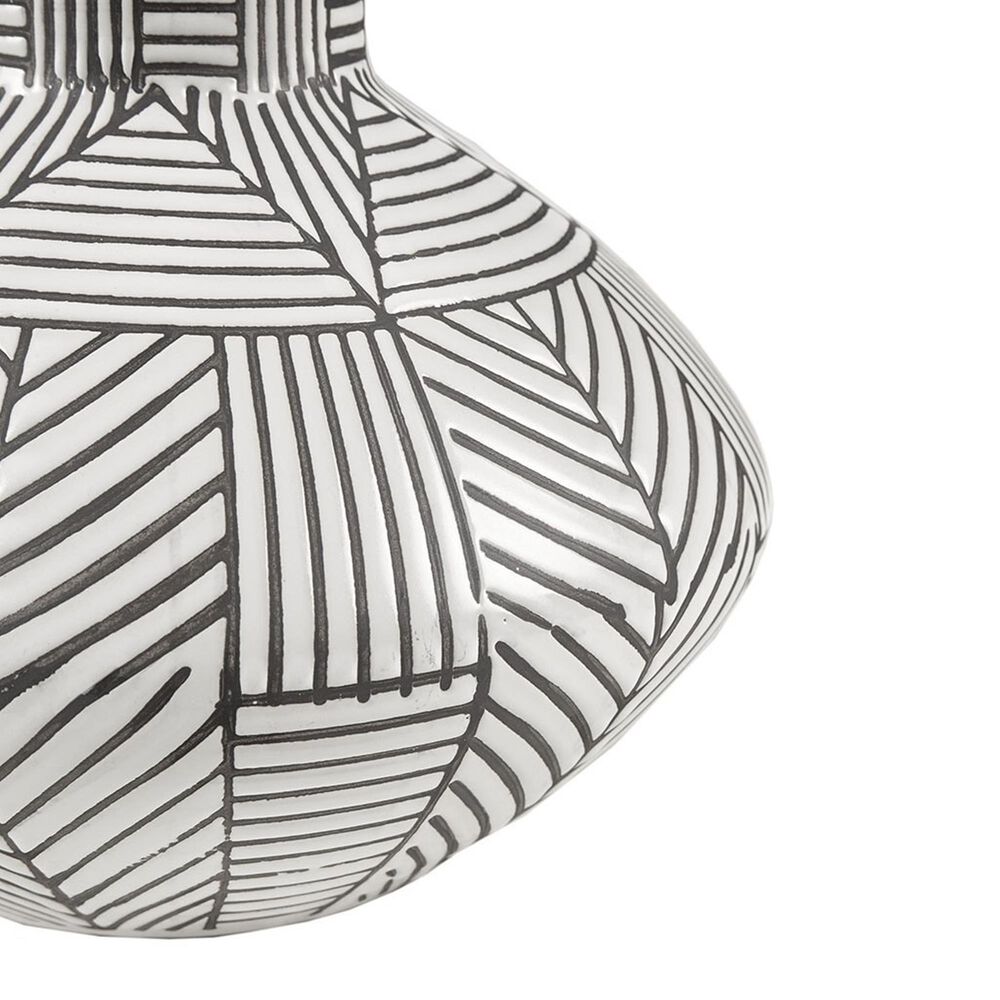 Hampton Park Agape Boho Ceramic Table Lamp in White, , large
