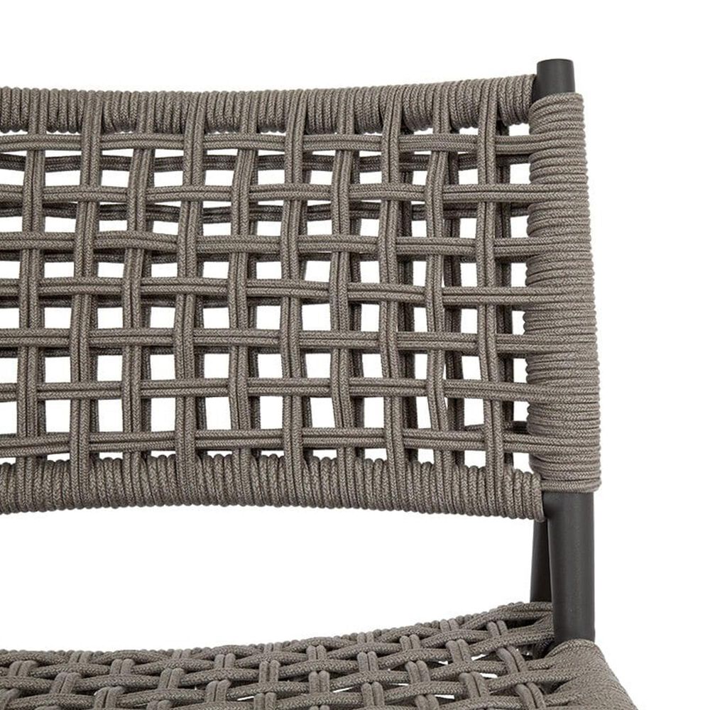 Sunset West Grigio Patio Accent Chair in Graphite and Stone Grey, , large