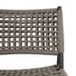 Sunset West Grigio Patio Accent Chair in Graphite and Stone Grey, , large