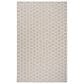 Nourison Twist Reversible 4" x 6" Grey Indoor/Outdoor Area Rug, , large