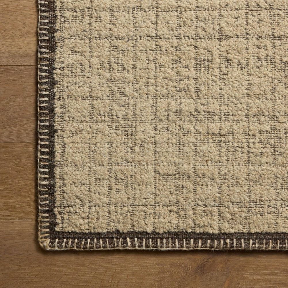 Amber Lewis x Loloi Bowie Sand and Coffee 5'6" x 8'6" Area Rug, , large