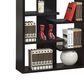 Living Essentials Display Cabinet with 9 Shelves in Black, , large