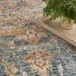 Nourison Sahar 9"3" x 12"7" Ivory and Blue Area Rug, , large
