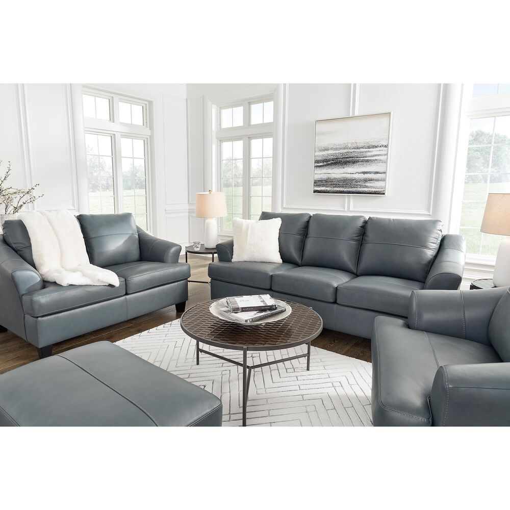 Ashley Genoa Ottoman in Steel, , large