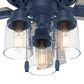 Hunter Hartland Low Profile 44" Ceiling Fan with LED Lights in Indigo Blue, , large