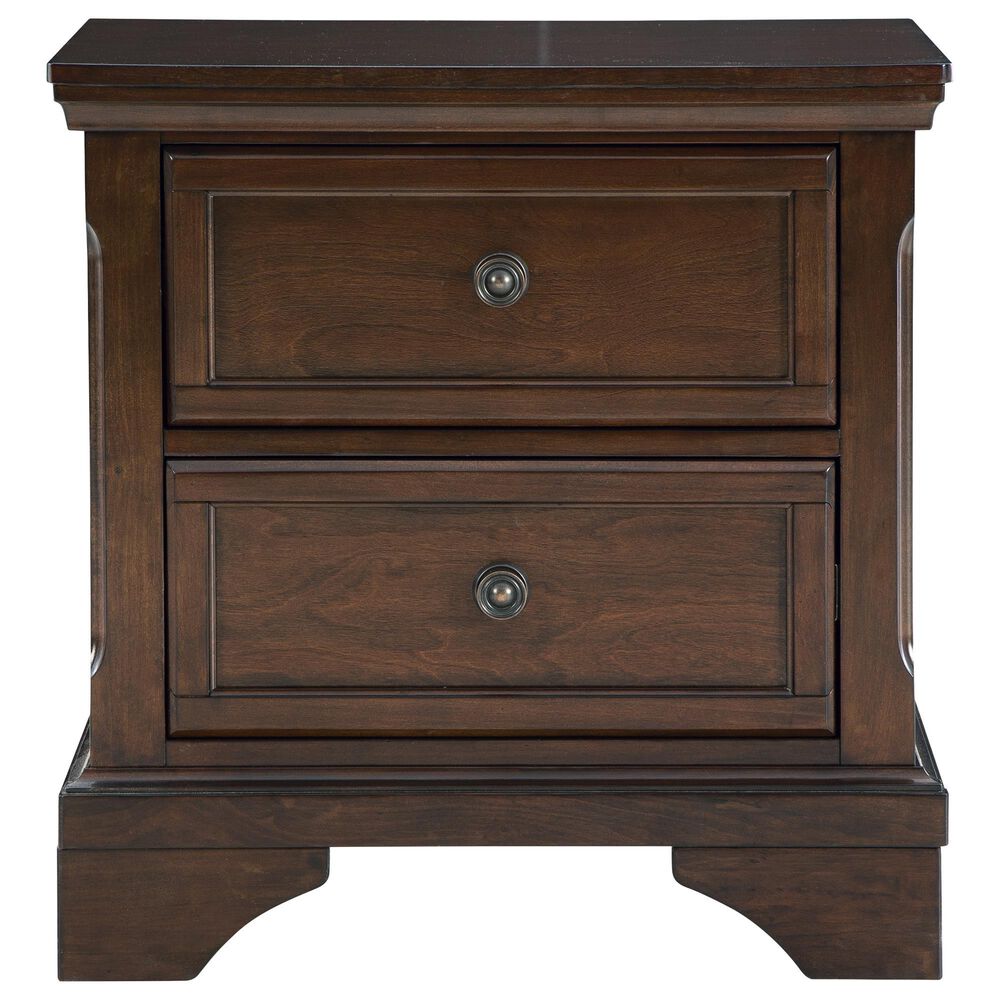 Ashley Trellington 4-Piece King Bedroom Set in Warm Brown Cherry, , large