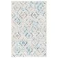 Safavieh Skyler SKY190D 4" x 6" Ivory and Blue Area Rug, , large