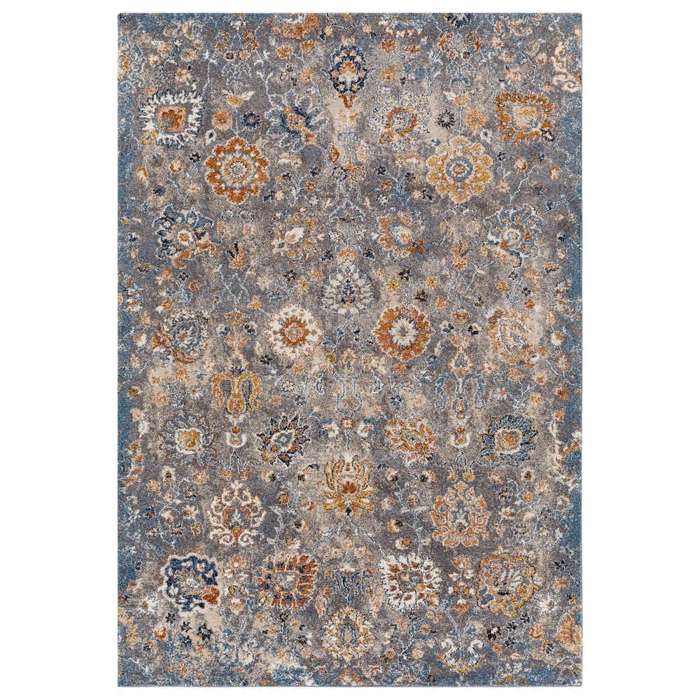 Surya Tuscany TUS-2333 Gray, Light Beige, Cream, Dusty Coral, Brown, Blue, Bright Yellow and Dark Blue 12&#39; x 15&#39; Area Rug, , large