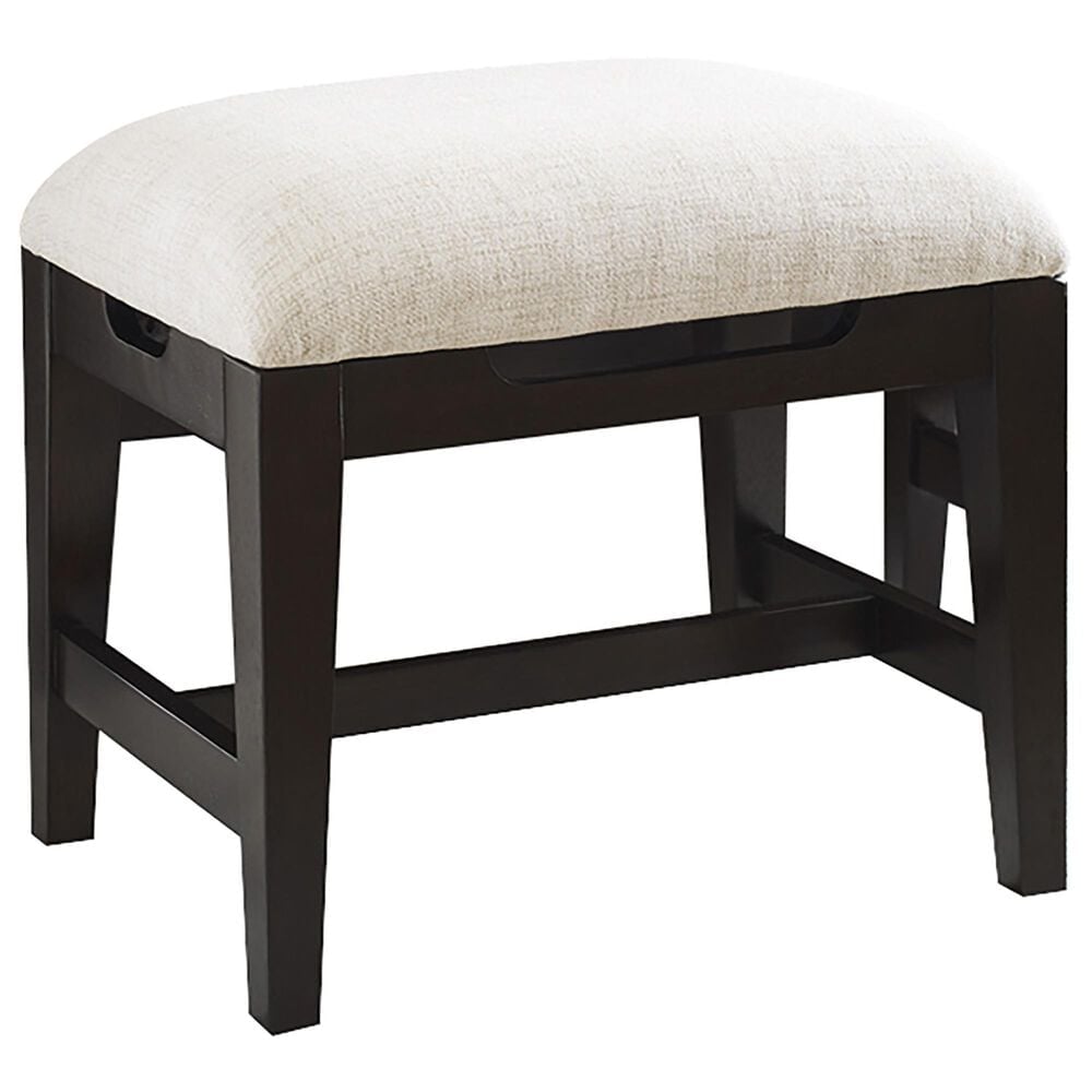 Riva Ridge Sutton Stool Benches in White and French Roast, , large
