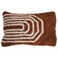 Teak Interiors 24" x 16" Cotton Tufted Lumbar Pillow in Brown, , large