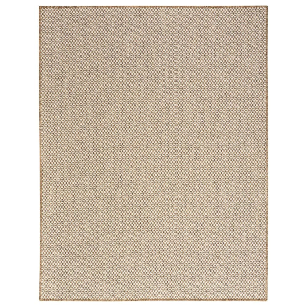 Nourison Courtyard Jute and Ivory 10&#39; x 14&#39; Indoor/Outdoor Area Rug, , large