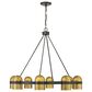 Savoy House Andover 8-Light Chandelier in Mediterranean Bronze and Riviera Brass, , large