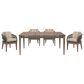 Hearth and Haven Orbit 5-Piece Outdoor Dining Set in Brown, , large