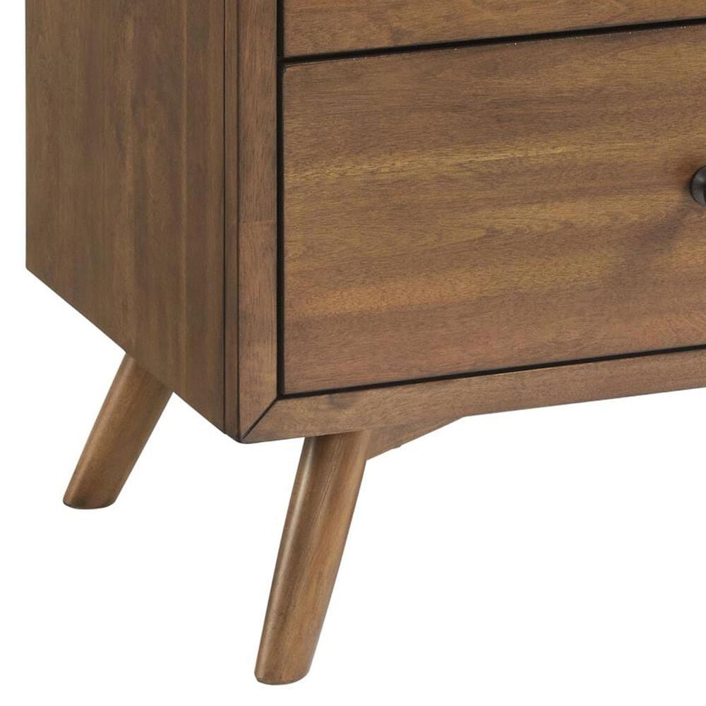 Martin Svensson Home Mid Century Modern Queen Platform Bed with Two Nightstands in Cinnamon, , large