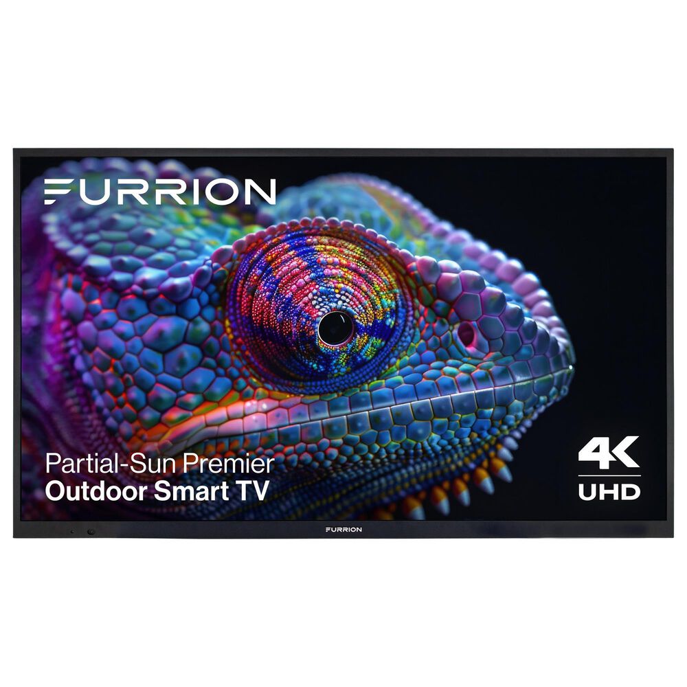 Furrion Aurora 75" Partial-Sun Premier 4K LED - Outdoor Smart TV with Full Motion Mount in Black, , large