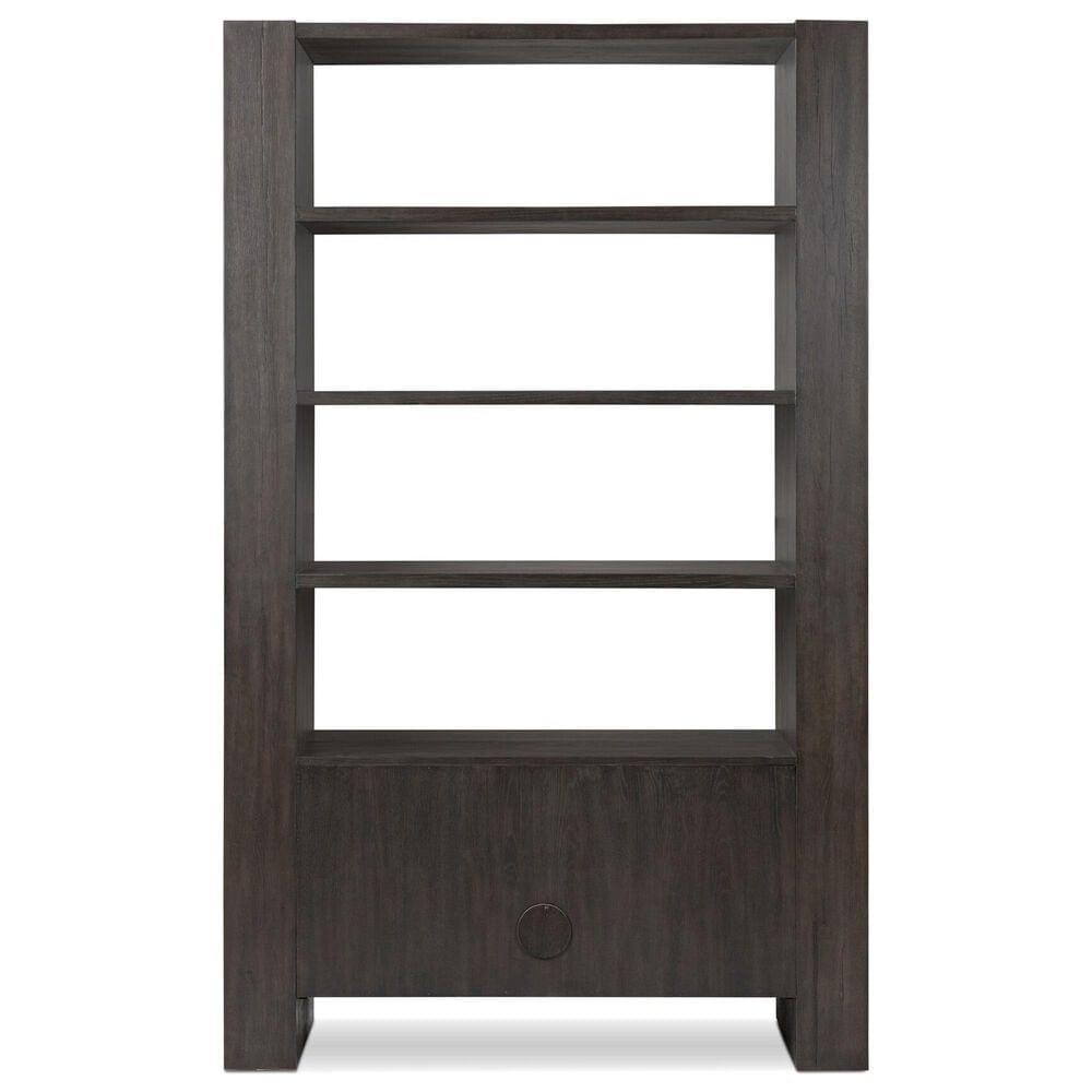Four Hands Fisher 6-Shelf Bookcase in Smoked Black, , large