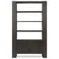Four Hands Fisher 6-Shelf Bookcase in Smoked Black, , large