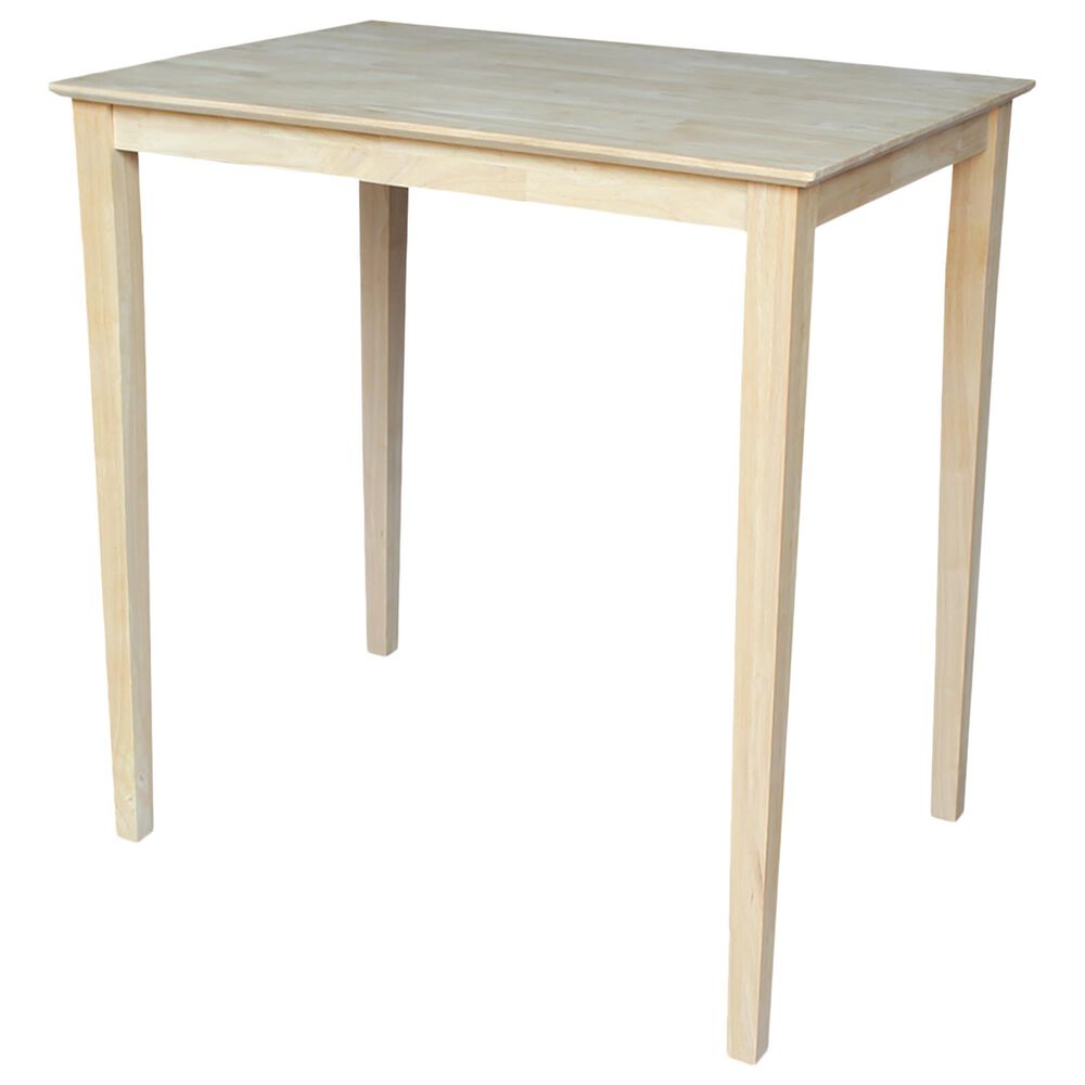 International Concepts Modern Farmhouse Dining Table in Unfinished Light Wood - Table Only , , large
