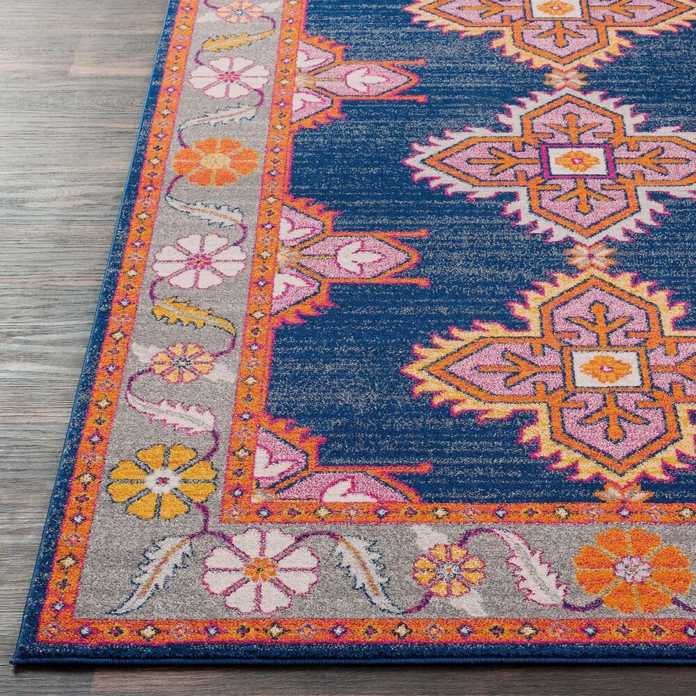 Surya Harput 8&#39;10&quot; x 12&#39;6&quot; Navy, Charcoal, Medium Gray, Burgandy, Burnt Orange, Mustard and Ivory Area Rug, , large