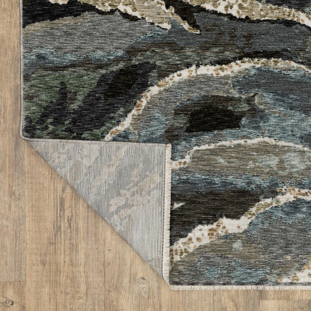 Oriental Weavers Echo Blue and Green 6&#39;7&quot; x 9&#39;6&quot; Area Rug, , large