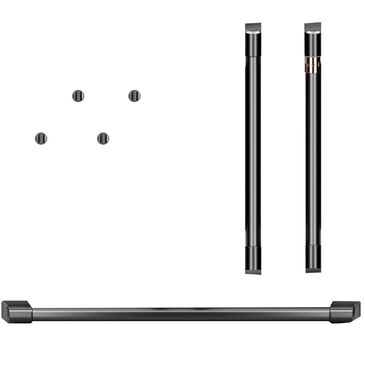 Cafe Handle and Knob Kit for Double Wall Oven in Brushed Black, , large