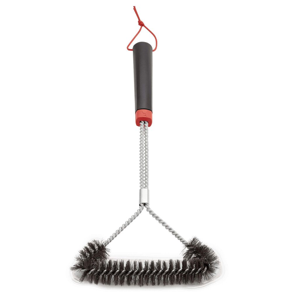 Safe/Clean Bristle-Free Grill Brush with Speed/Scrape Scraper - 18 Stainless Steel