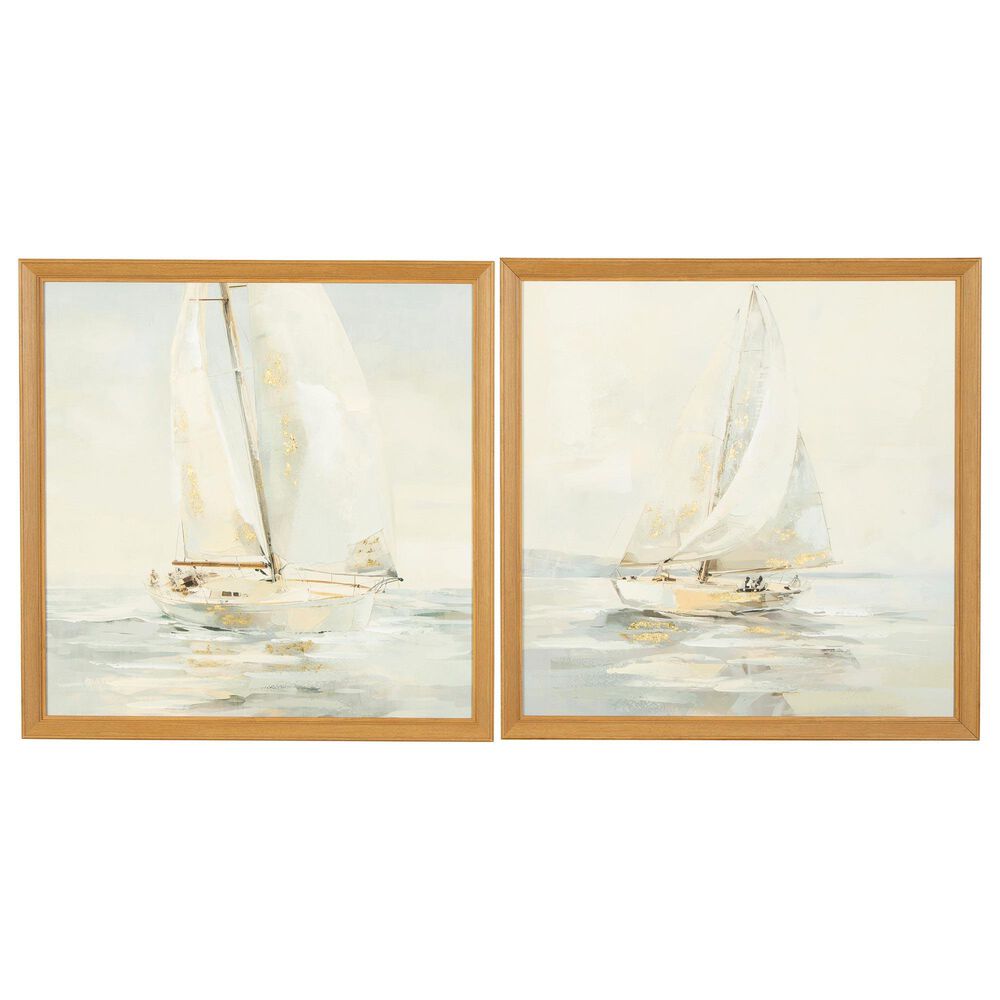 Ashley Winbrook 30" x 30" Wall Art in Gray and Tan (Set of 2), , large