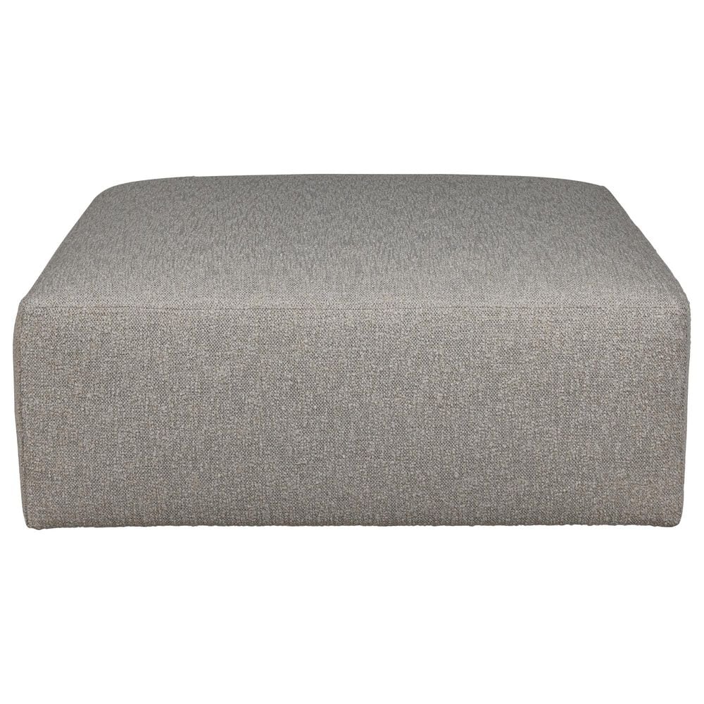 Bassett Anna Square Ottoman in Driftwood, , large