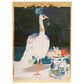 Creative Coop Dapper Home 44" x 60" Bird and Urn Canvas Wall Decor in Multicolor, , large