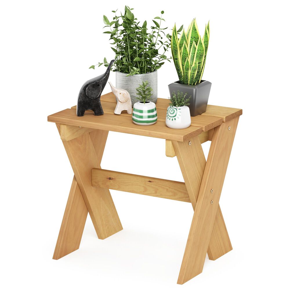 HOMLUX Patio End Table in Pine, , large