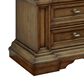 Millenium Frantanna 3 Drawer Nightstand in Brown with Outlet and USB Port, , large
