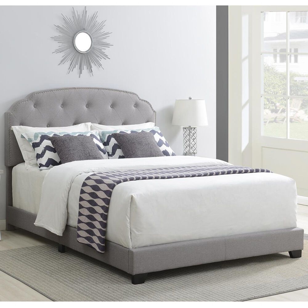 Accentric Approach Accentric Accents Benton King One Box Bed in Grey, , large