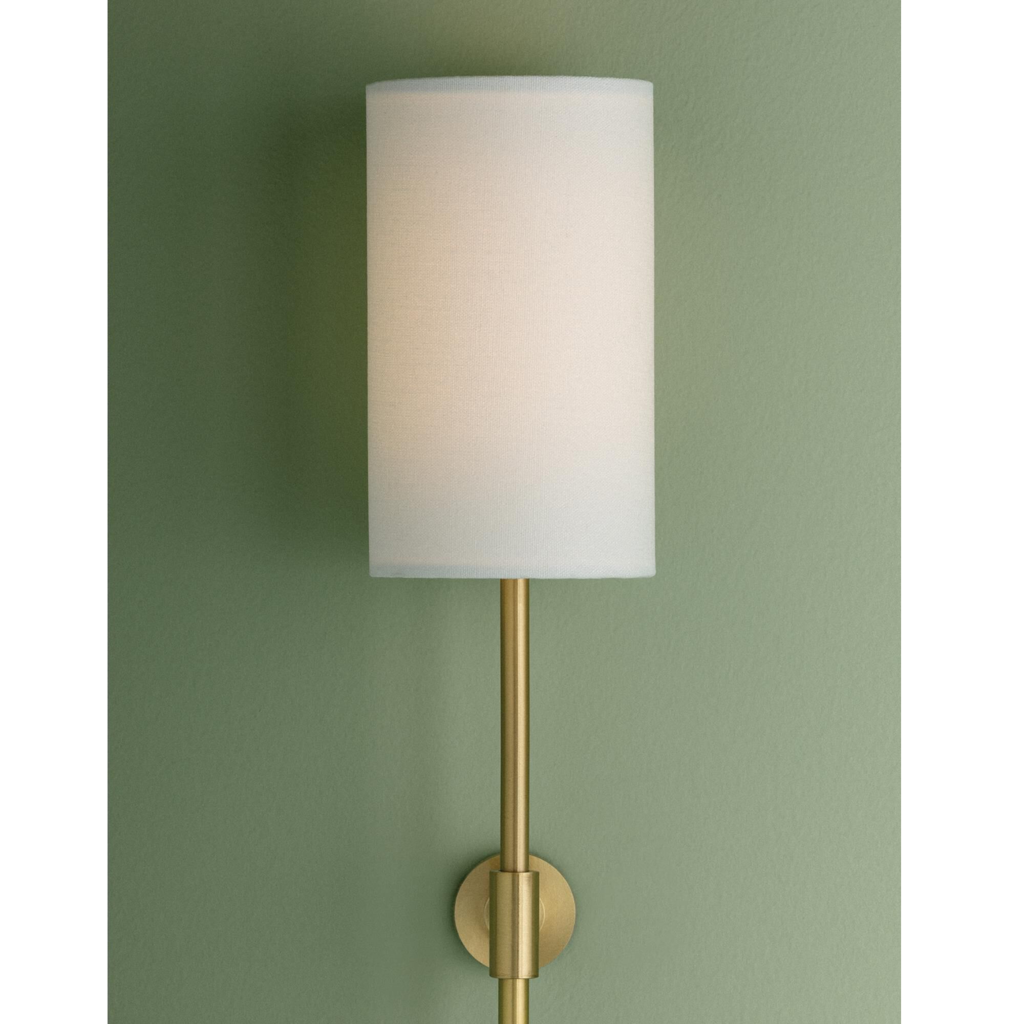 Mitzi Lighting Olivia 1-Light Rechargeable Wall Sconce in Aged Brass