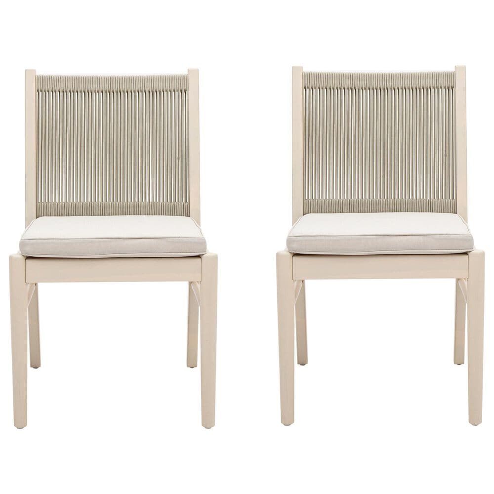 Hearth and Haven Cordoba Outdoor Dining Chair in Beige (Set of 2), , large