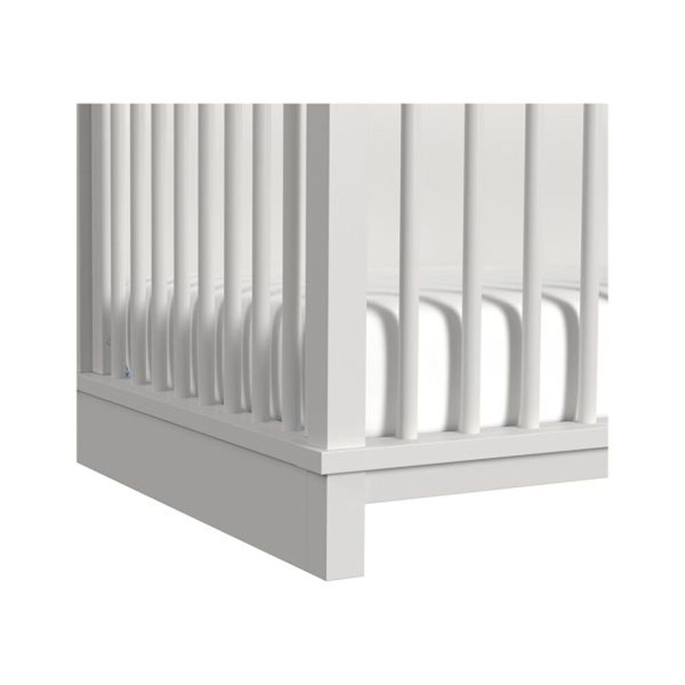 Mayberry Hill Wyller Crib with Guard Rail in White, , large