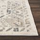 Nourison Fusion FSS11 4" x 6" Cream and Gray Area Rug, , large