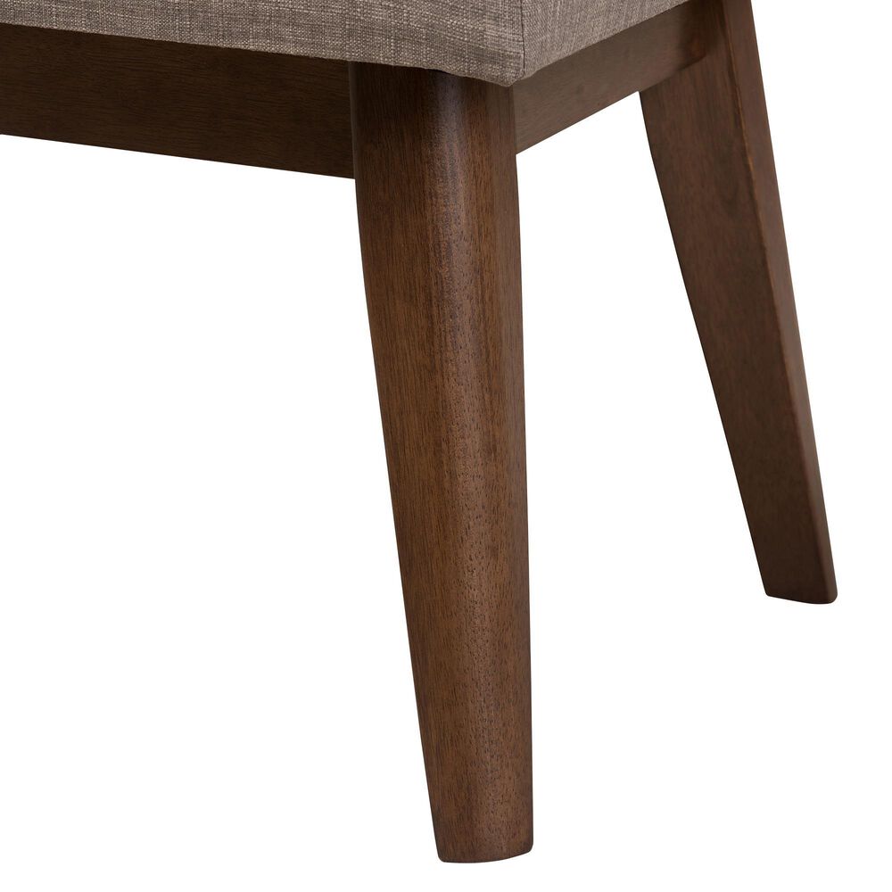 Baxton Studio Elia Bench in Light Grey, , large