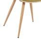 Armen Living Butterfly Arm Chair with Green Upholstery in Oak, , large