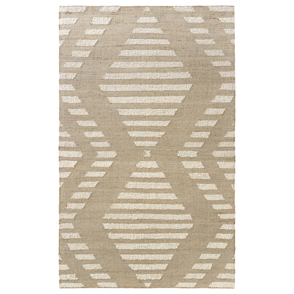 L&R Resources Geoblend Southwestern 9" x 12" Natural and Ivory Area Rug, , large