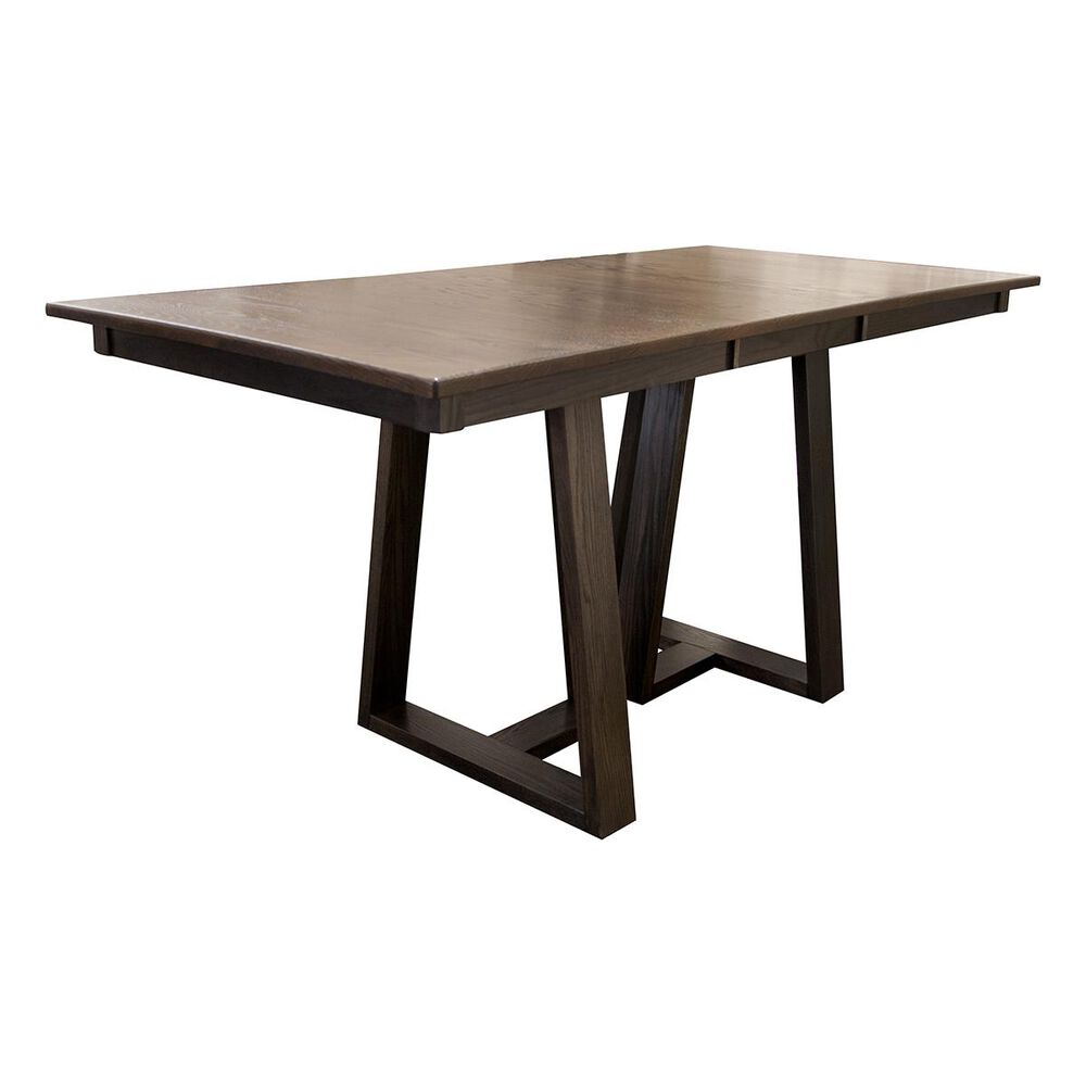 Palettes by Winesburg Stella Counter Height Dining Table in Mocha and Cider - Table Only, , large