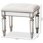 Baxton Studio Marielle Ottoman in Off-White, , large