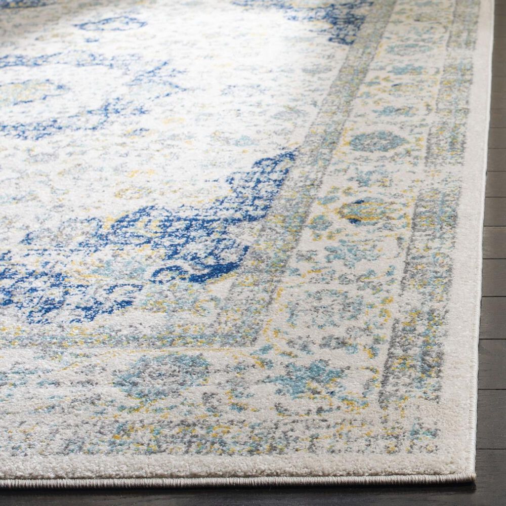 Safavieh Evoke EVK220C-25 2&#39;2&quot; x 5&#39; Ivory/Blue Runner, , large