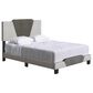 Accent Tuscany Full Upholstered Bed in Brown and Taupe, , large