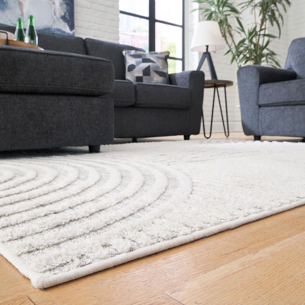 Ashley Lambworth 7&#39;10&quot; x 10&#39; Gray and Cream Area Rug, , large