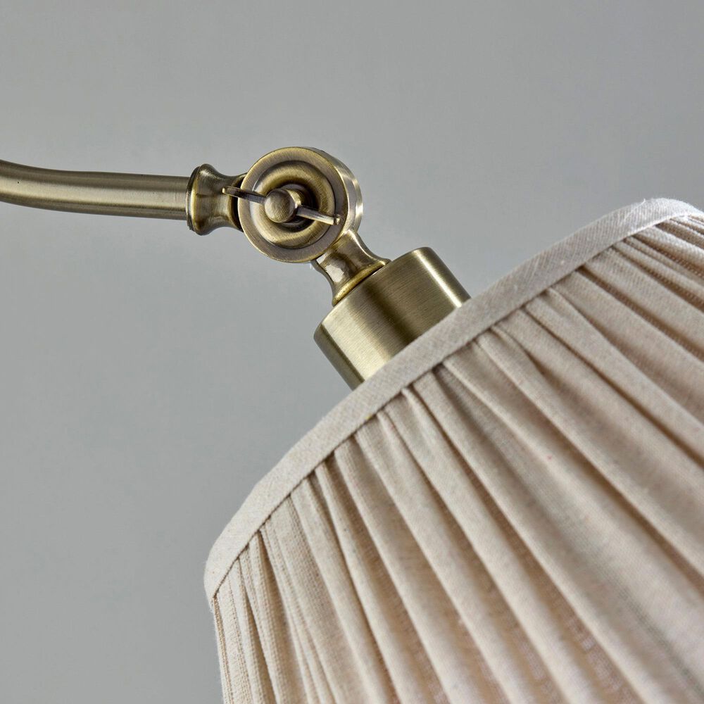 Adesso Shiloh Floor Lamp in Antique Brass, , large