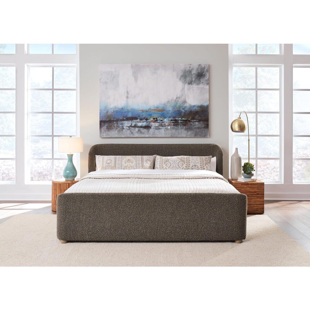 Urban Home Kiki Upholstered Platform Bed in Pumpernickel Boucle (2026), , large