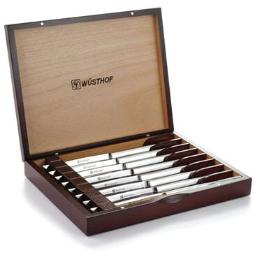 Wusthof Silverpoint II 8-Piece Steak Knife Set with Rosewood Colored Chest in Stainless Steel, , large