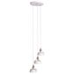 Southern Enterprises Renmarco 3-Light Cluster Pendant in Antique Brass and White, , large