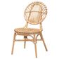 Baxton Studio Iris Side Chair in Natural Brown, , large