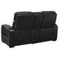 Ashley Boyington Power Reclining Loveseat with Console in Black, , large